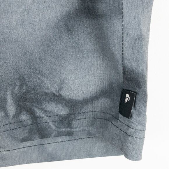 Quiksilver Amphibian Bermuda Shorts Men's 36x11 Gray Geometric Logo Poly Blend - Picture 5 of 12